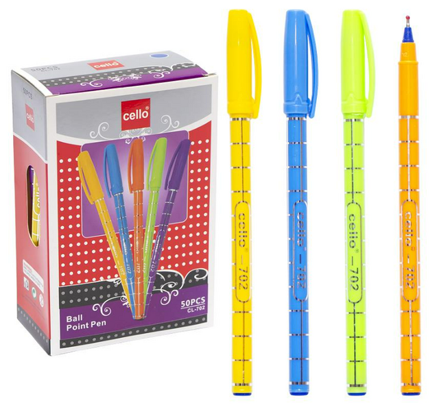 Ручка кулькова CELLO (CL702), чорнила сині